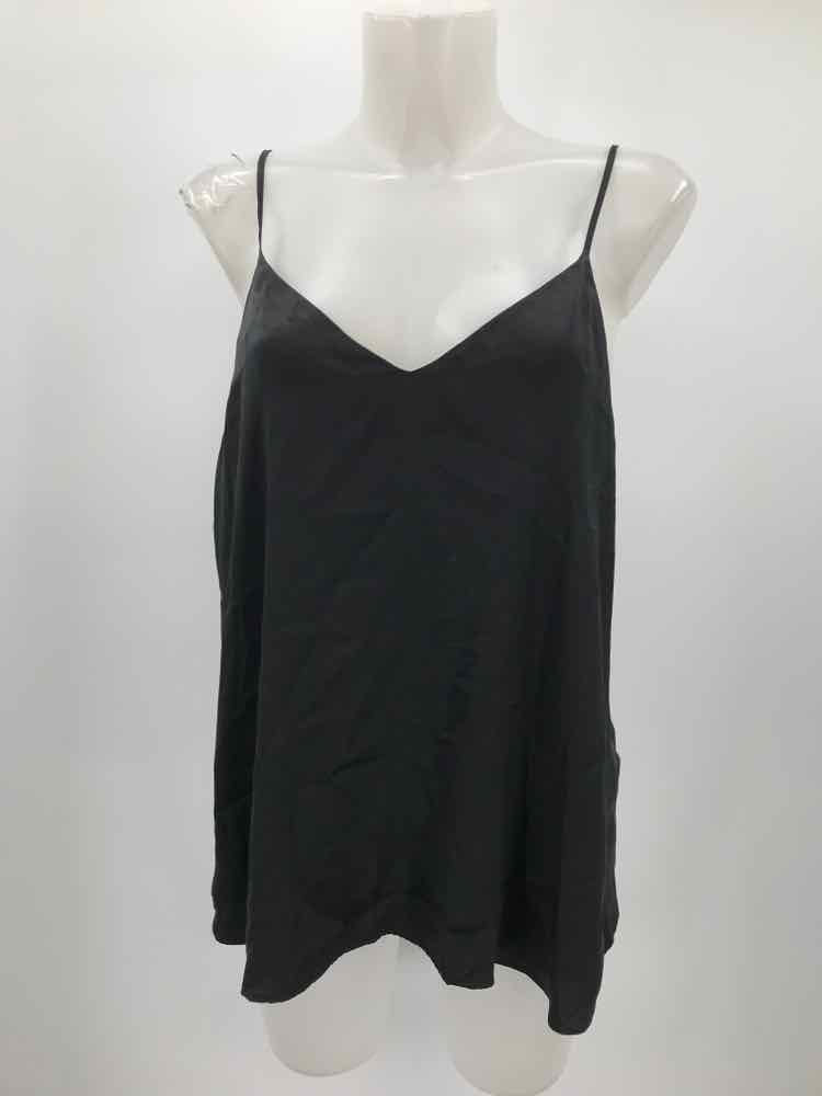 CAMI NYC Black Size Medium Tie Front Tank Top