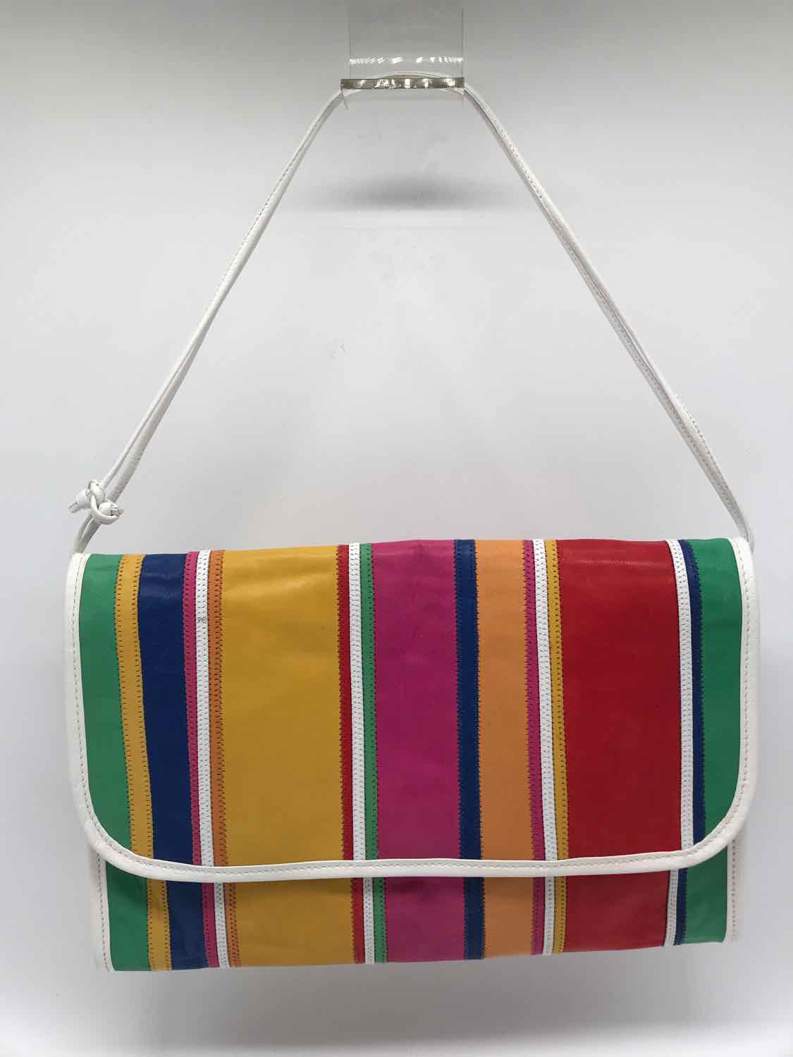 Carlos Falchi Yellow Stripe Clutch Clutch