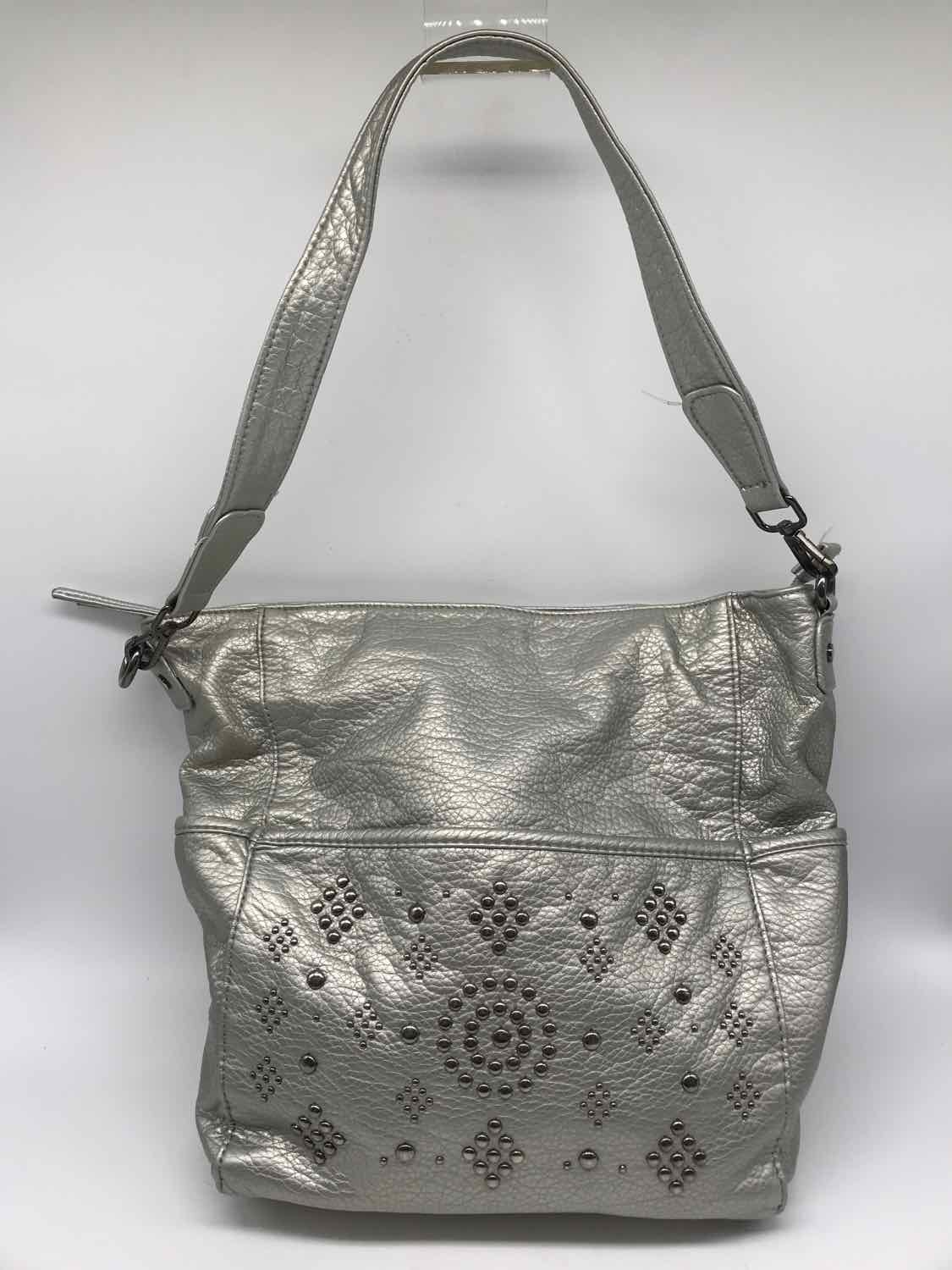 Carlos Silver Beaded Shoulder Bag Shoulder Bag