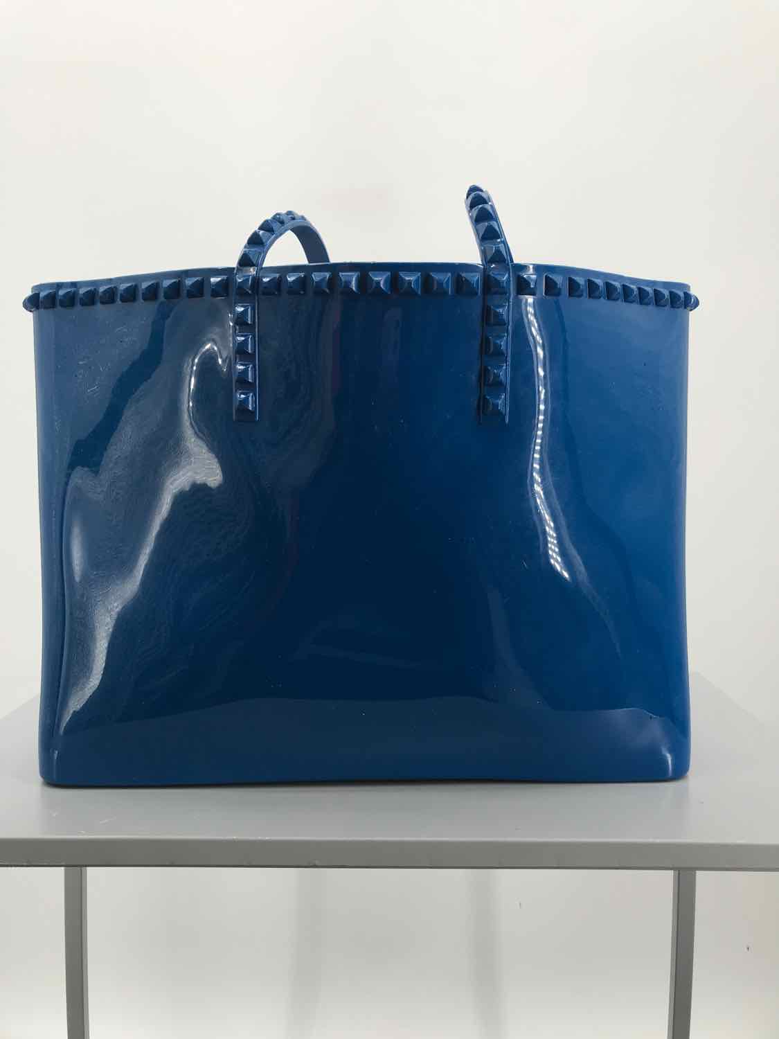 Carmen Sol Blue Studded Tote Tote Bag