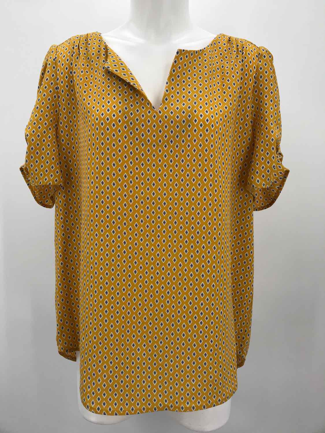 Carolina Belle Yellow Size Large Printed T-shirt