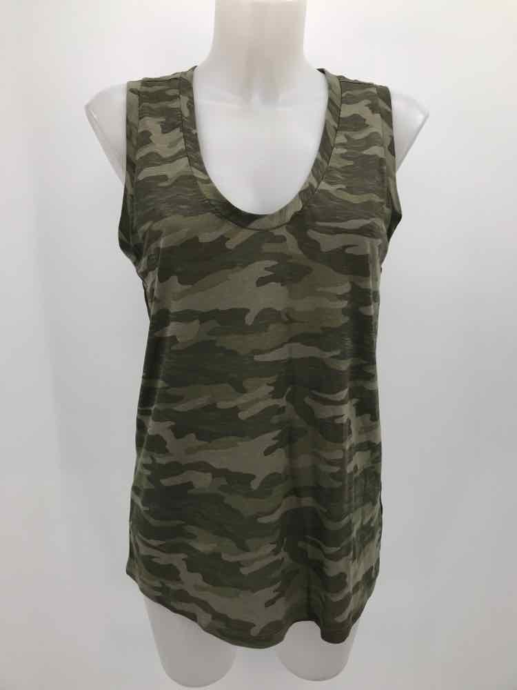 Caslon Green Size Medium Camo Tank Top