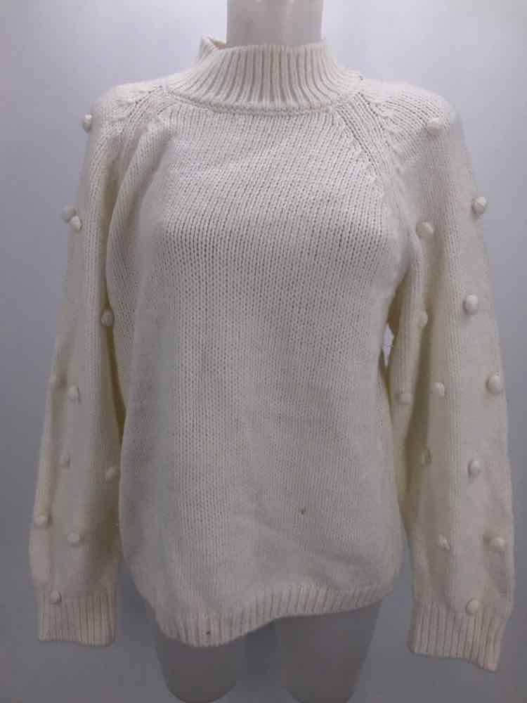 CeCe Ivory Size Large Textured Sweater