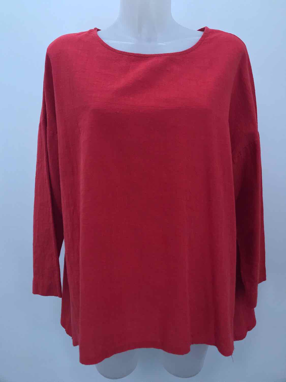 Celmia Collection Red Size Medium Long Sleeve Blouse