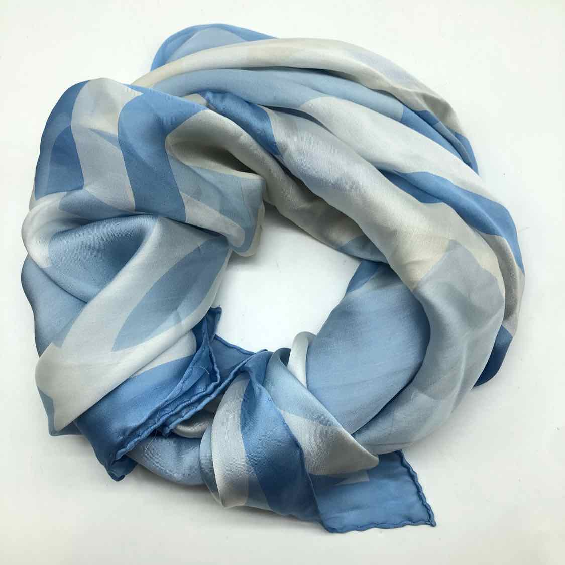 Chanel Blue Logo Scarves