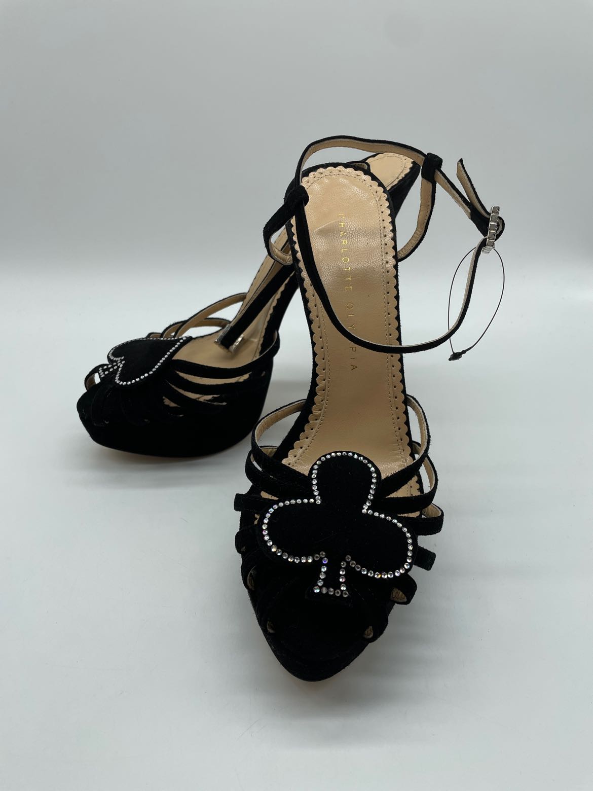 Charlotte Olympia Black Size 9 Ankle Strap Heel