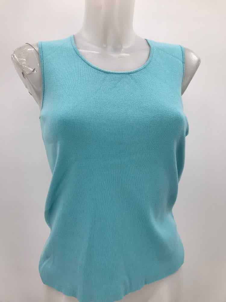 Charter Club Blue Size Small Scoop Neck Tank Top