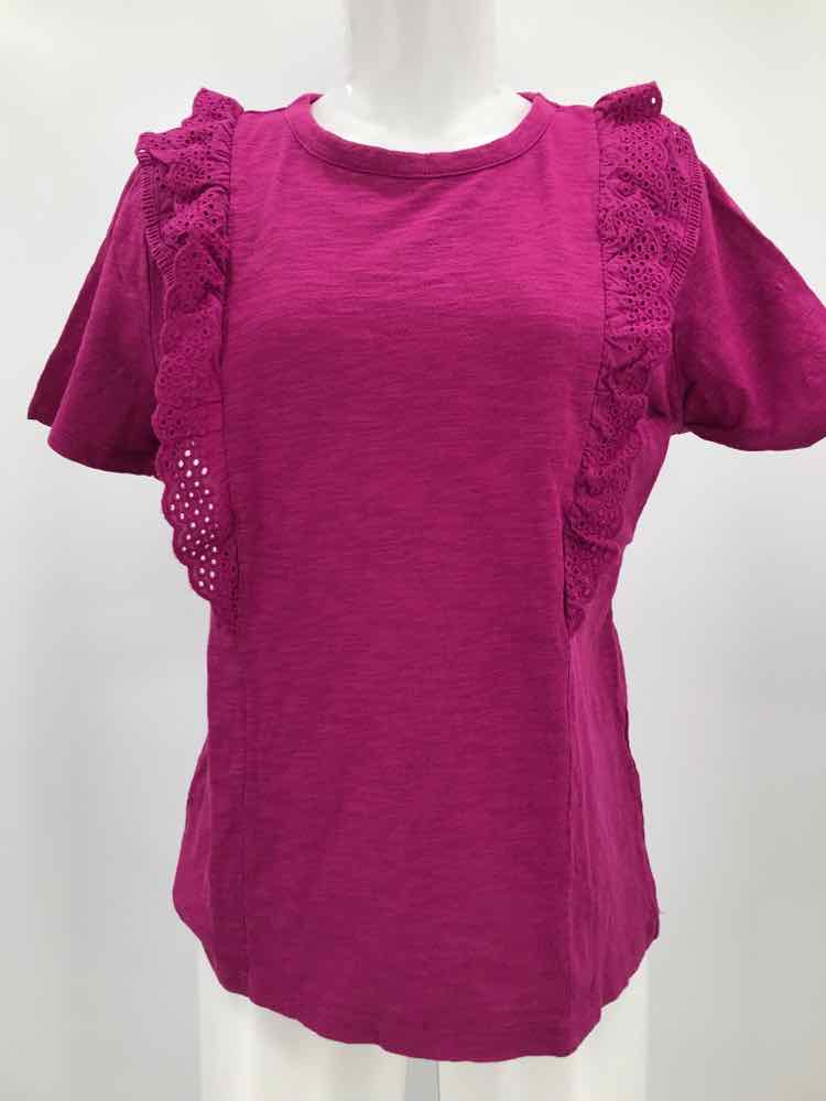 Charter Club Purple Size Medium Cut Out Blouse