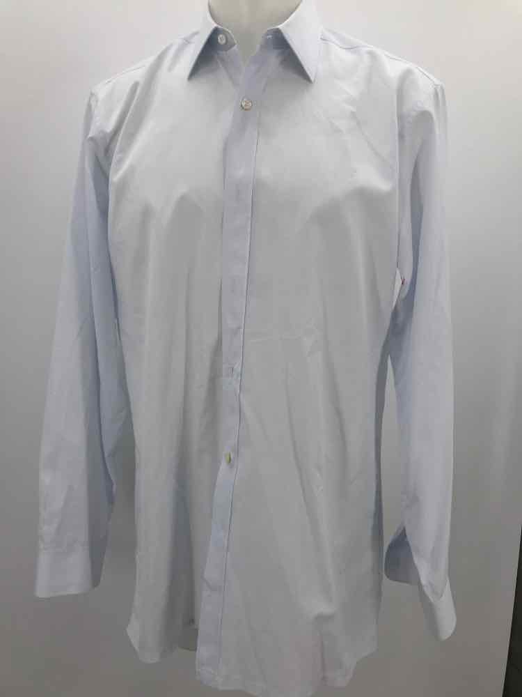 Charvet White XL Cotton Long Sleeve Men's Button Down