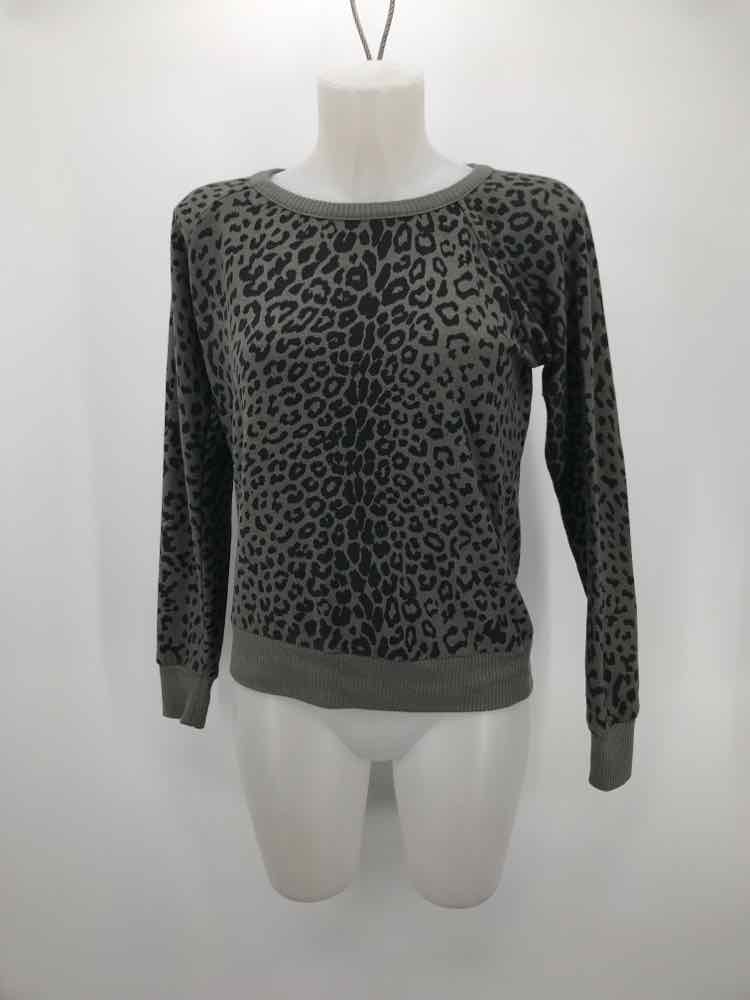 Chasor Green Size Small Animal Print Sweatshirt