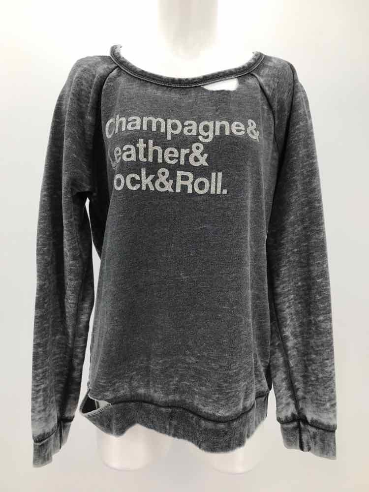 Chasor Grey Size Medium Distressed Sweatshirt