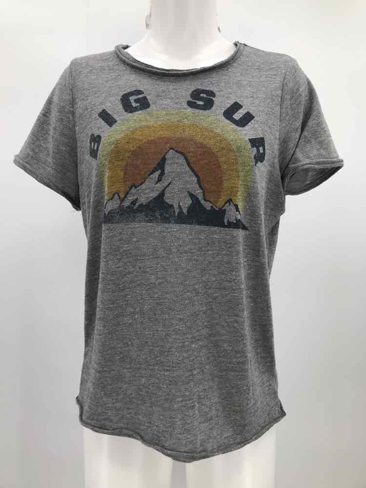 Chasor Grey Size Small Printed T-shirt