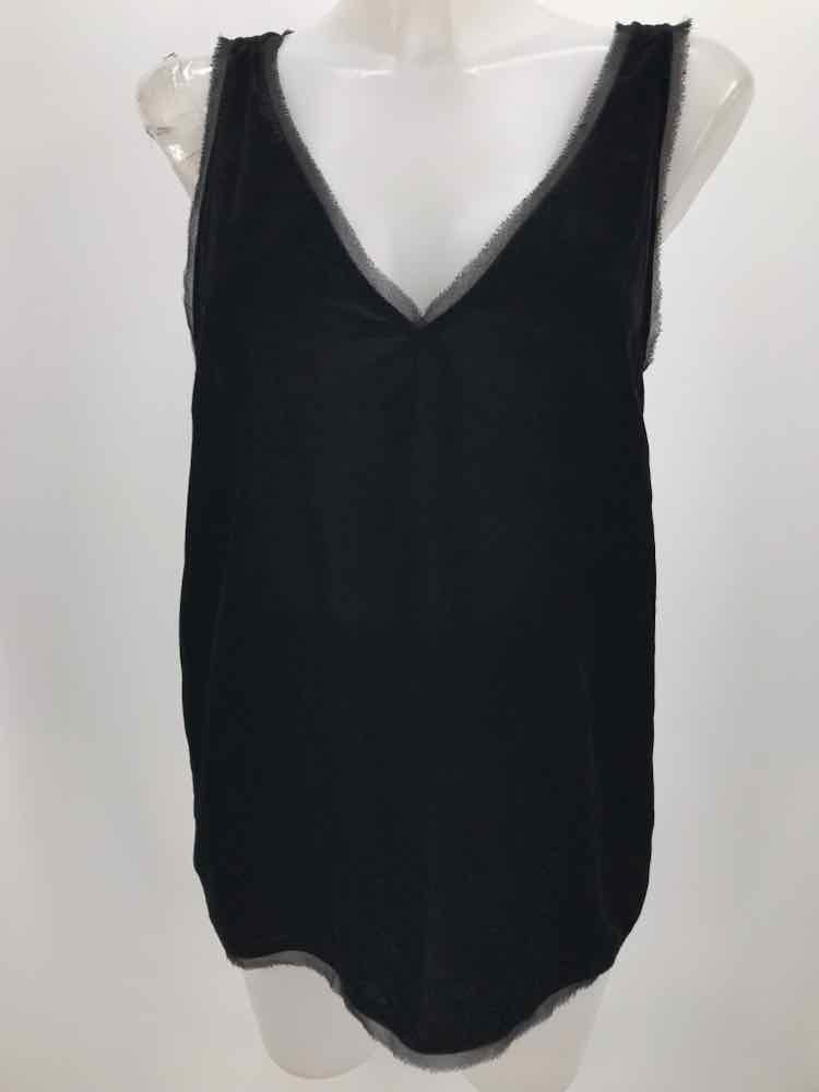 Chelsea 28 Black Size Large Velvet Tank Top