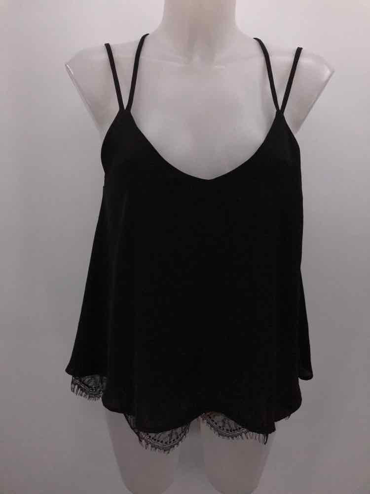 Chelsea 28 Black Size Small Lace Shift Tank Top