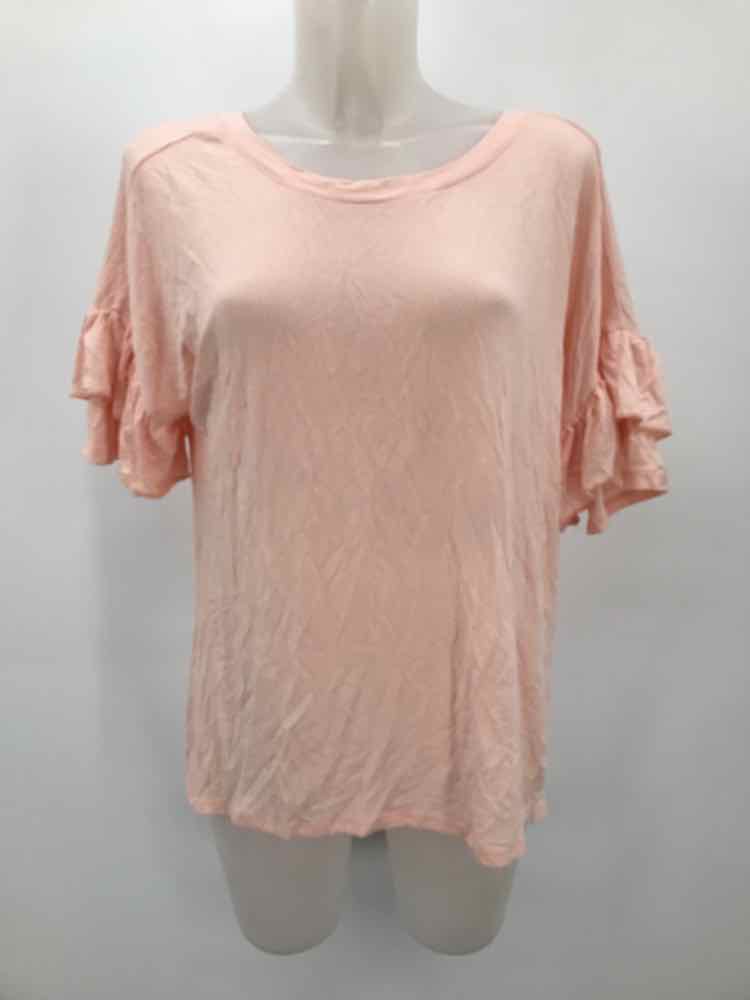 Chelsea 28 Pink Size Small Ruffle Sleeve T-shirt