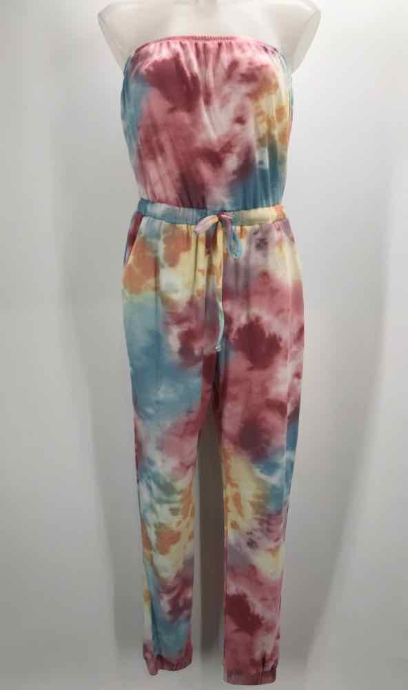 Cherish Pink Size Small Tie Dye Strapless Jumpsuit