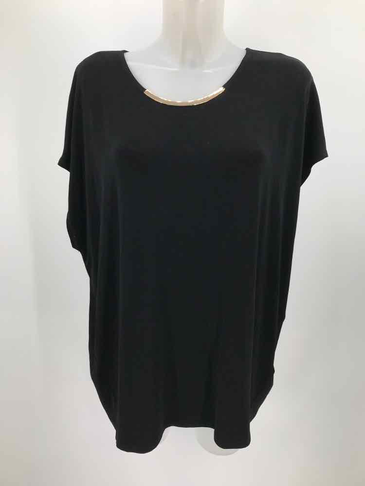 Chico's Black Size XL Blouse