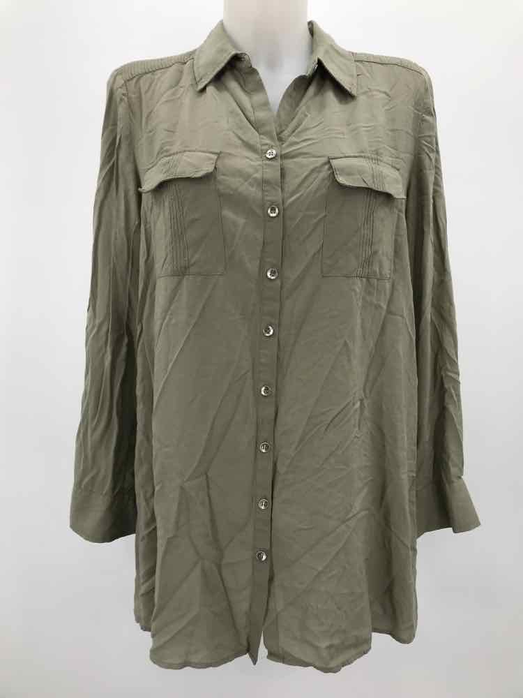 Chico's Green Size 0 Button Down