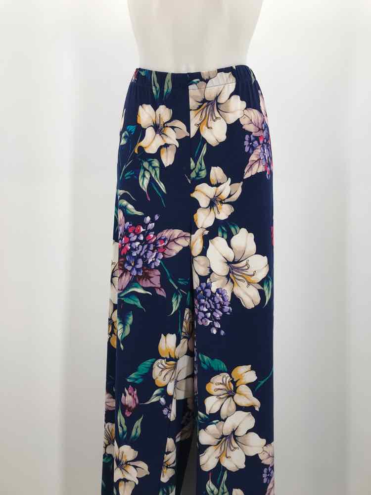 Chico's Navy Size 20 Floral Casual Pants