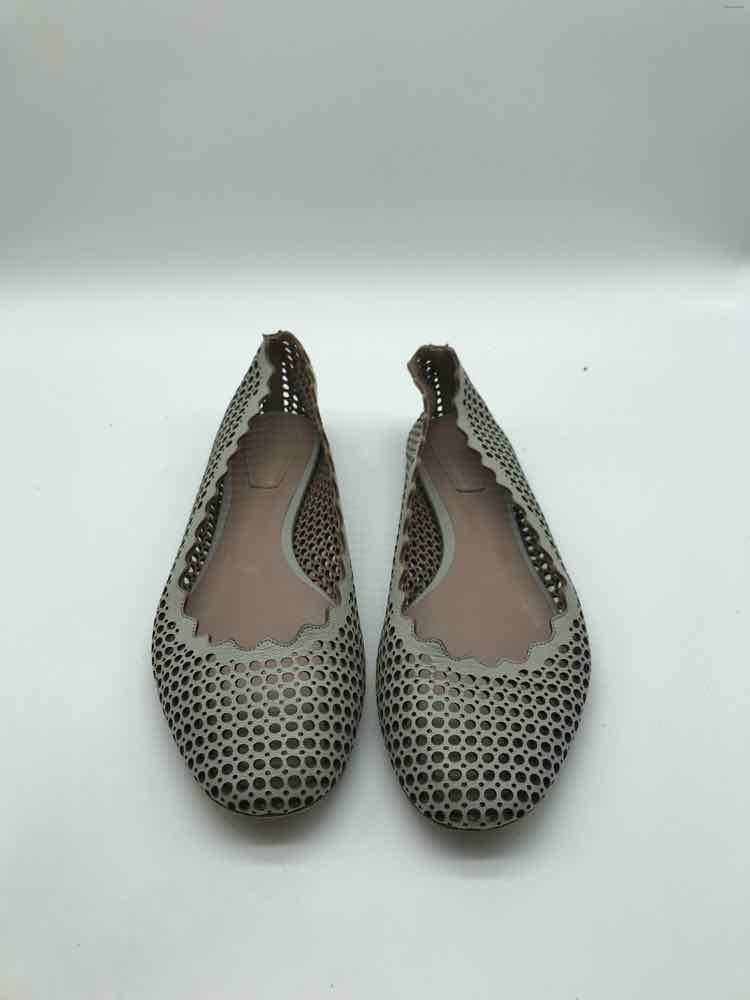 Chloe Tan Size 7.5 Scalloped Slip On