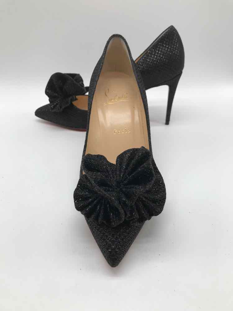 Christian Louboutin Black Size 8 Shimmer Pump Heels