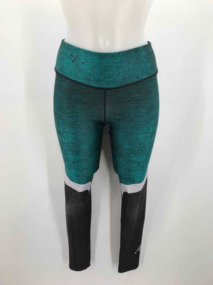 Cima Activewear Green Size One Size Printed Legging Athletic Pants