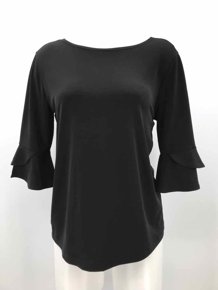 Clara Sun Woo Black Size XS Bell Sleeve Blouse