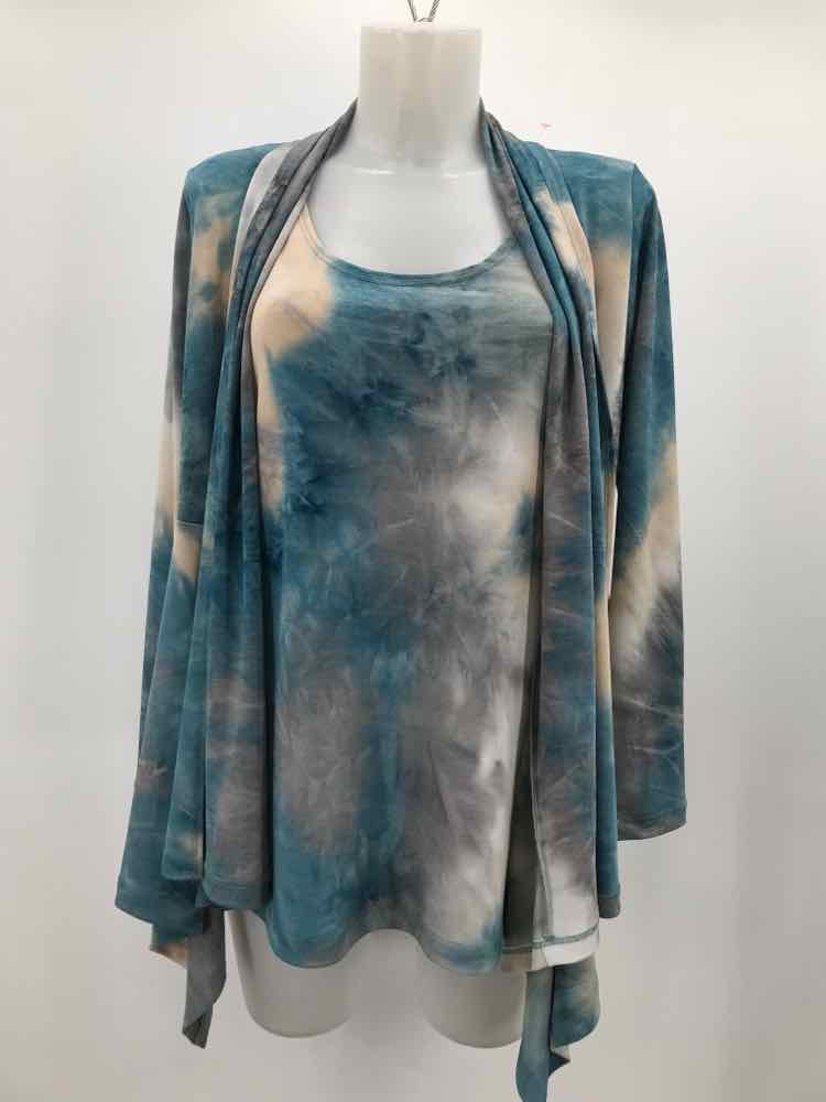 Clara Sun Woo Navy Size XS Tie Dye Set Open Jacket