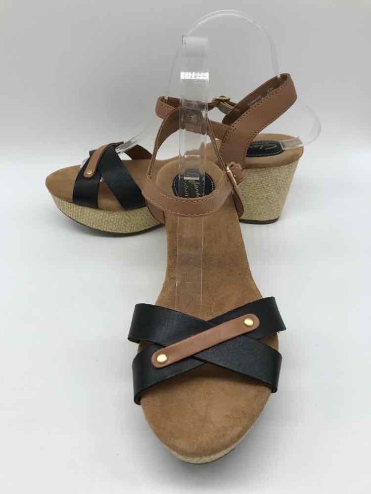 Clarks Tan Size 8 Slingback Heels