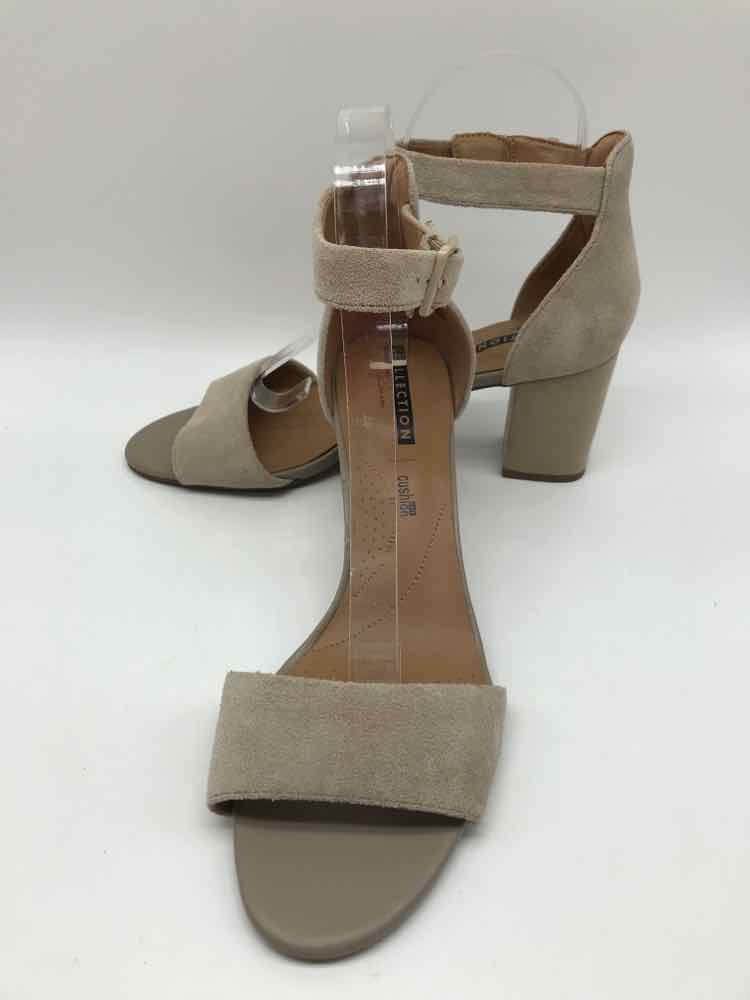 Clarks Tan Size 9 Strappy Heels