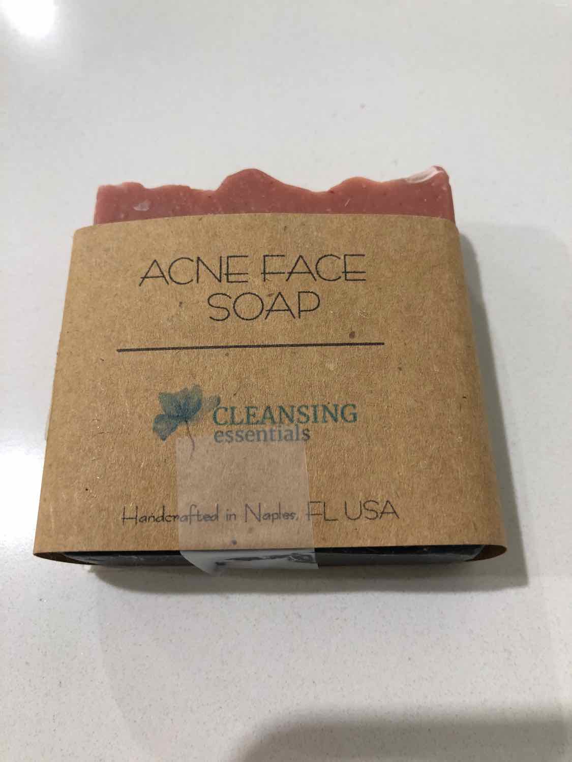 Cleansing Essentials Pink Acne Face Soap Health-Wellness