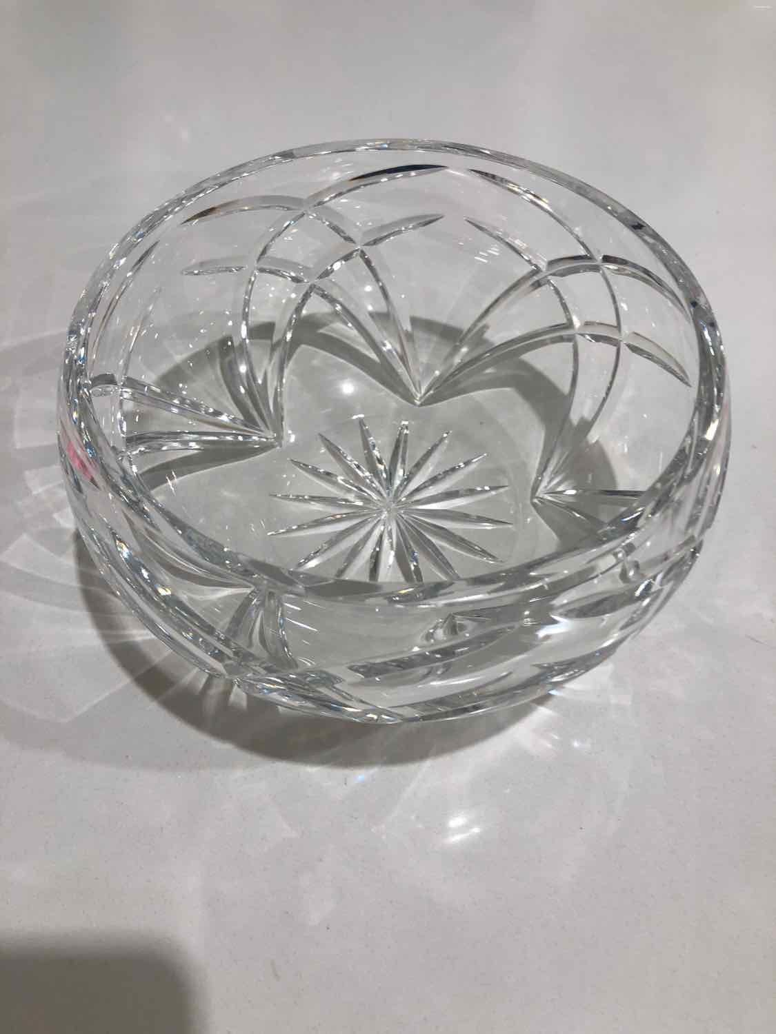 Clear Cut Crystal Bowl Decorative Accessory