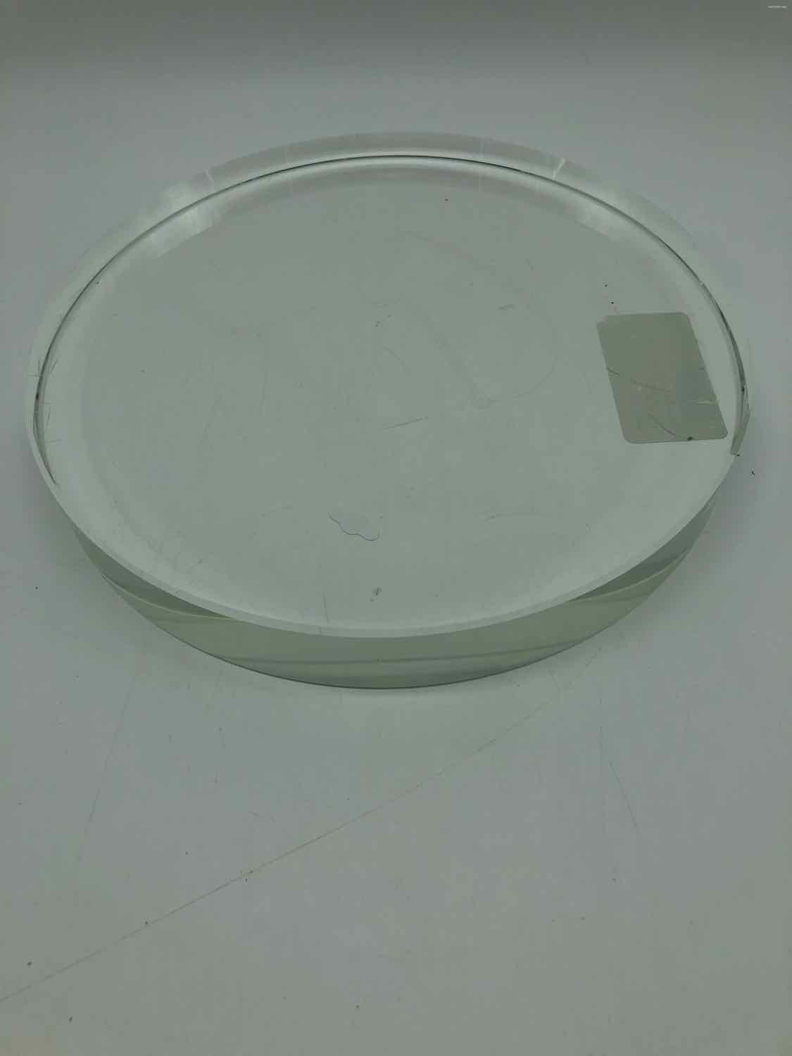 Clear Glass Disk Decorative Accessory