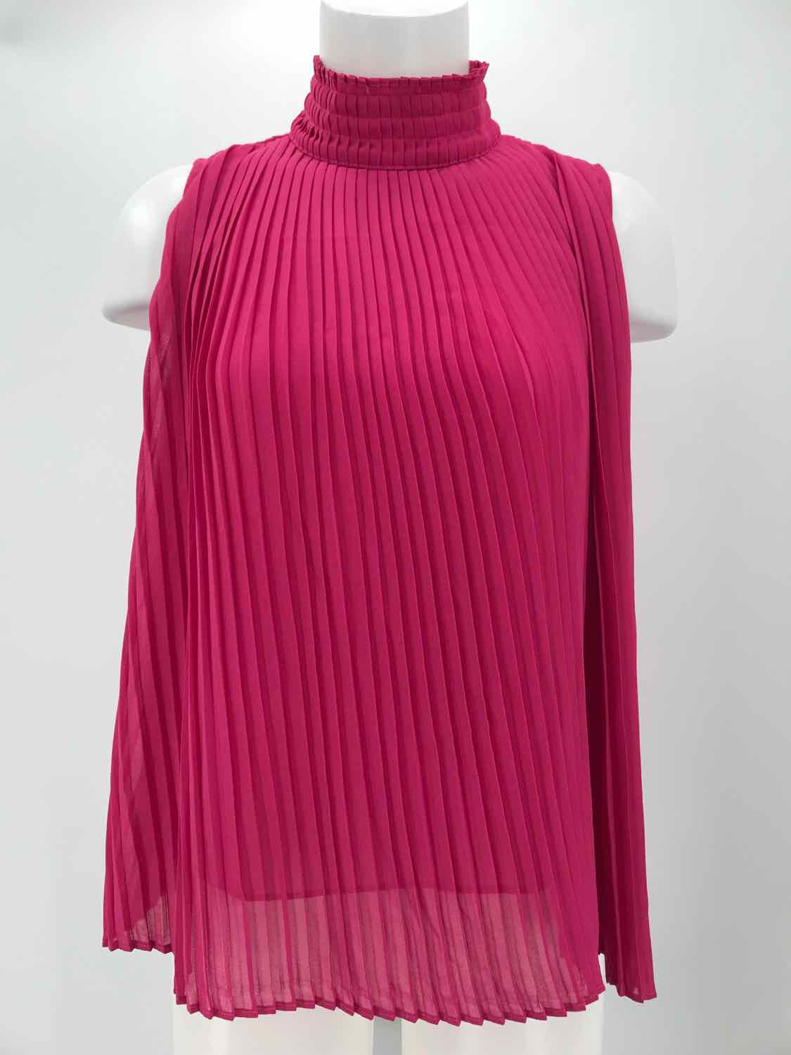 Cliche Pink Size Small Pleated Tank Top