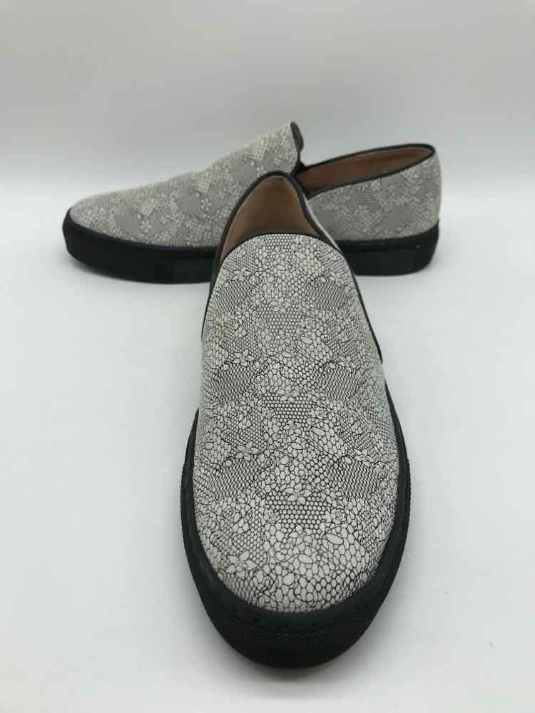 Clorinda Antinori Grey Size 10 Printed Slip On Flats