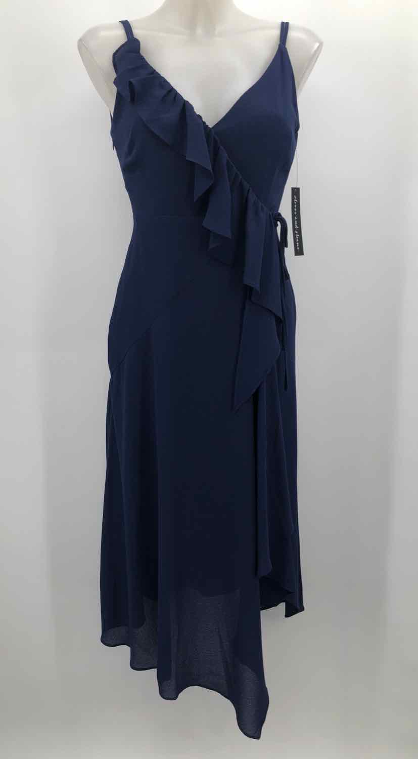 Clover and Sloane Navy Size XS Midi Sleeveless Dress