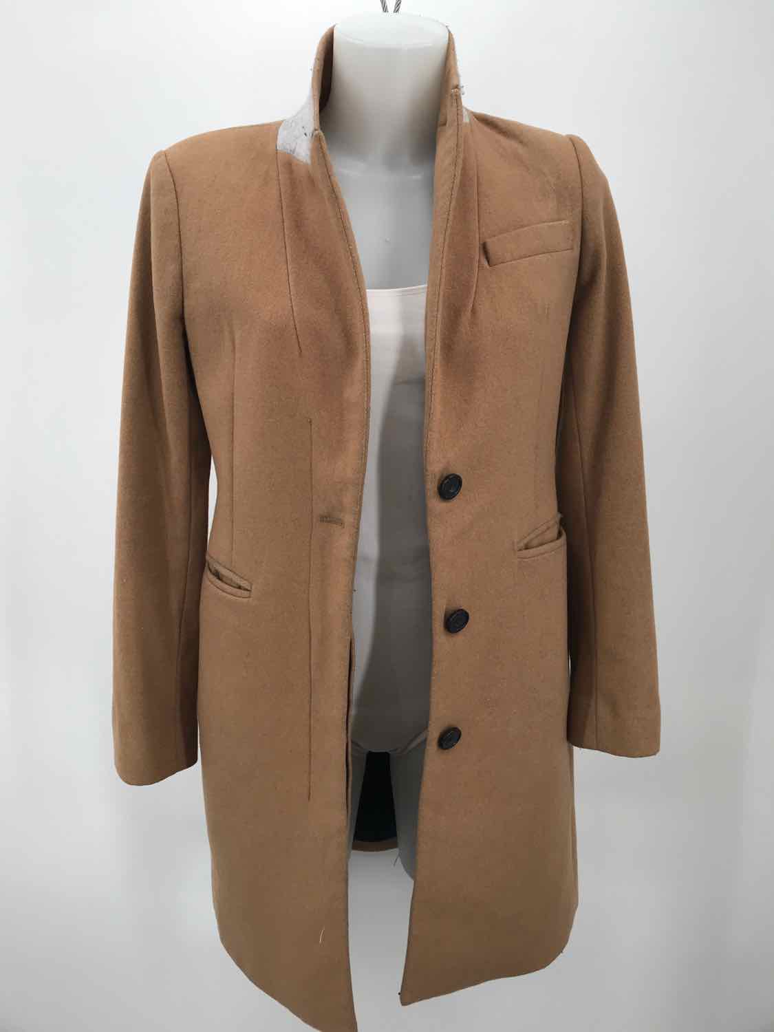 Club Monaco Brown Size XS Italian Wool Overcoat