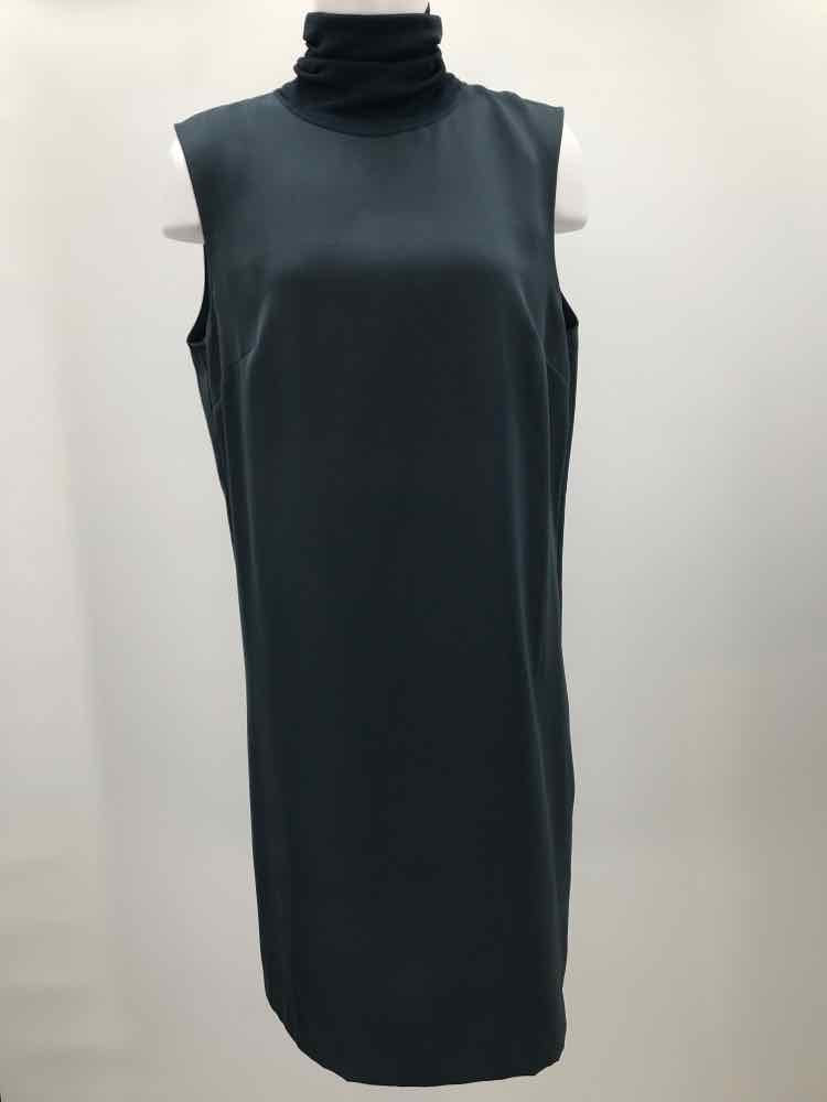 Club Monaco Navy Size 10 Turtleneck Knee Length Sleeveless Dress