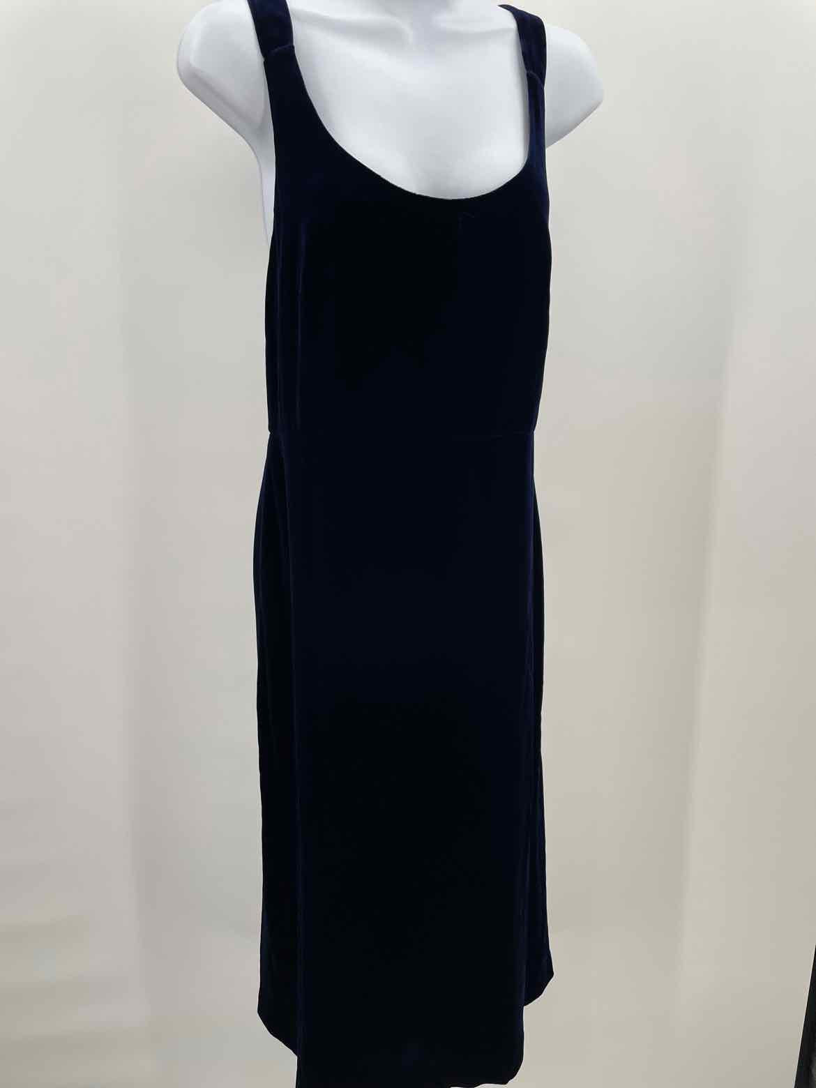 Club Monaco Navy Size 8 Velvet Knee Length Cocktail Dress