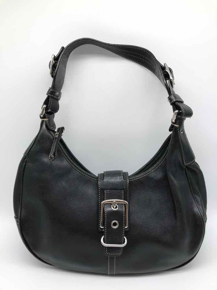 Coach Black Hobo Bag Leather Hobo