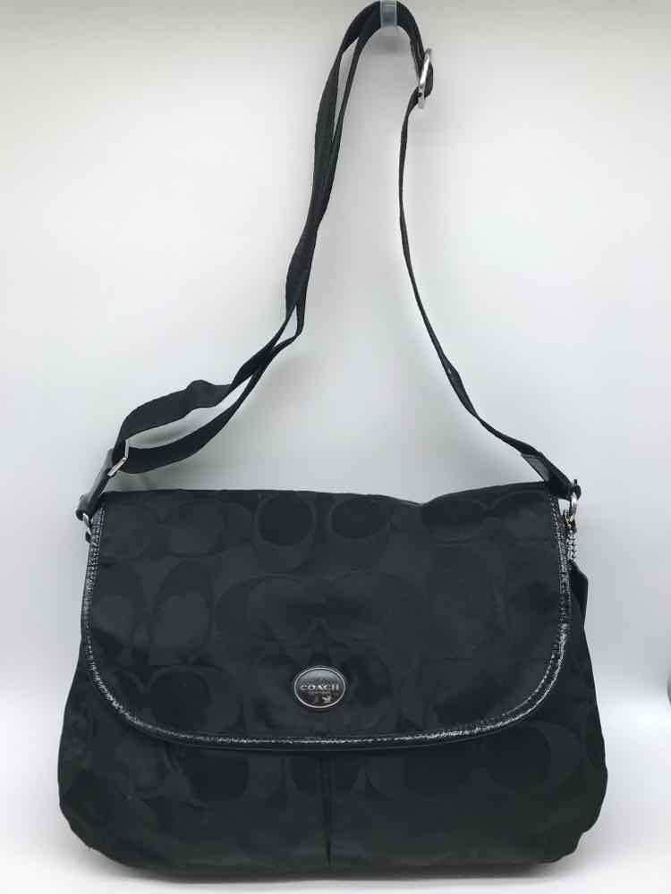 Coach Black Logo Messenger Bag Messenger Bag