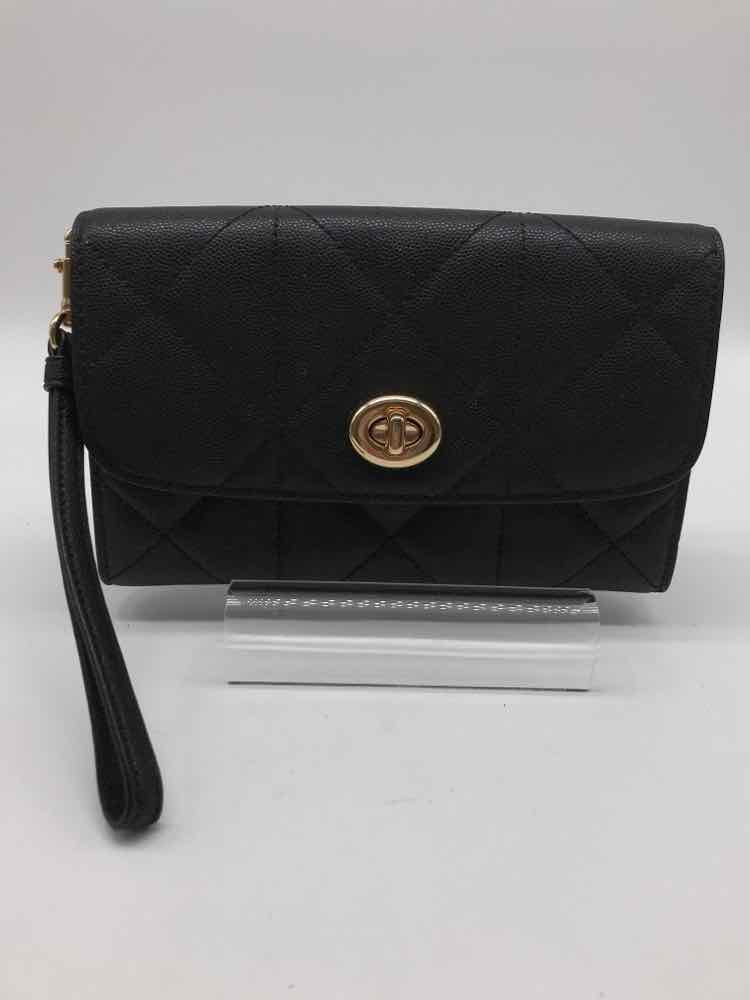 Coach Black Quilted Wristlet Wristlet