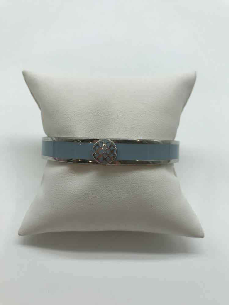 Coach Blue Bangle Clasp Bracelet