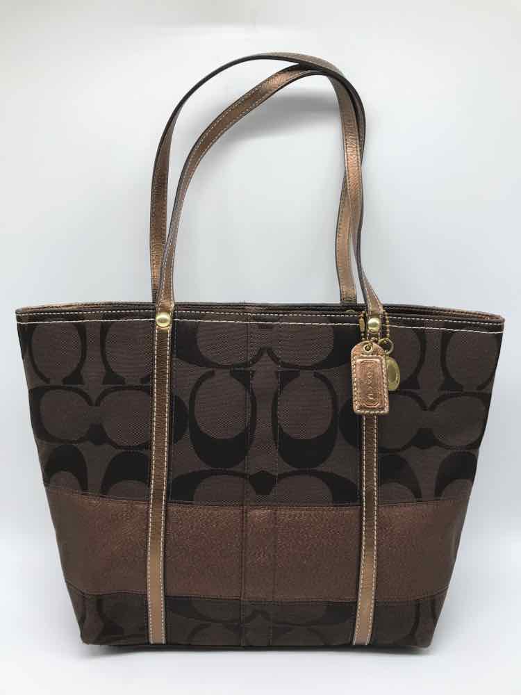 Coach Brown Monogram Shoulder Bag