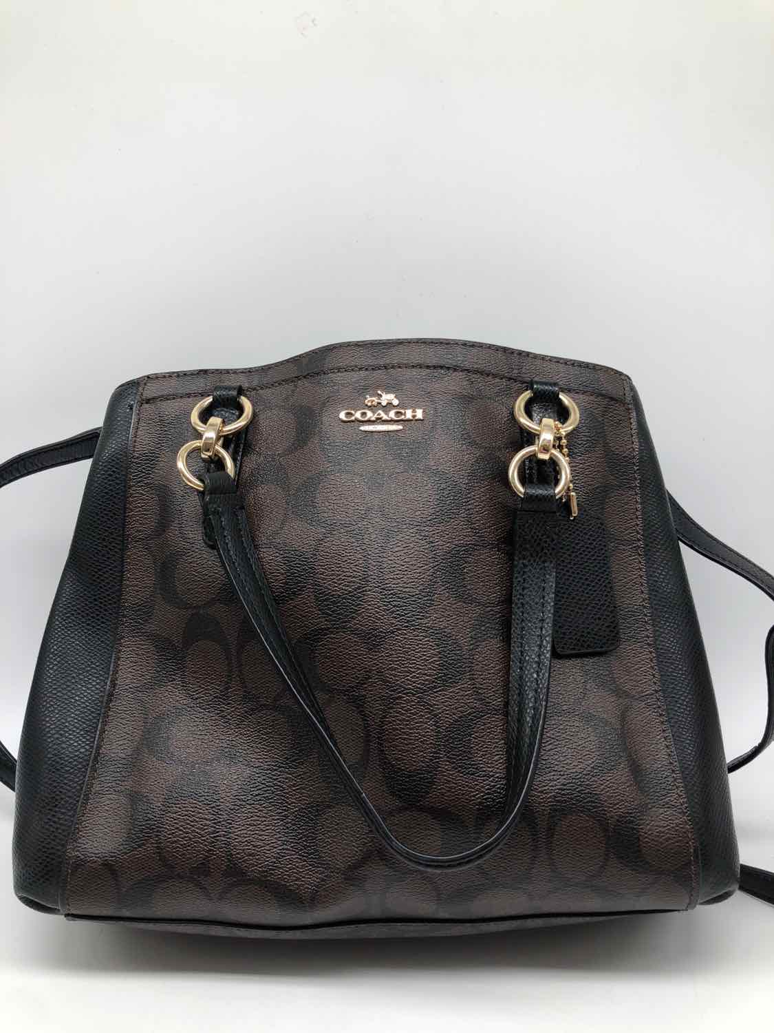 Coach Brown Monogram Shoulder Bag