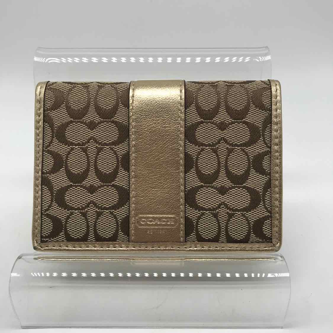 Coach Gold Monogram card case Card Case