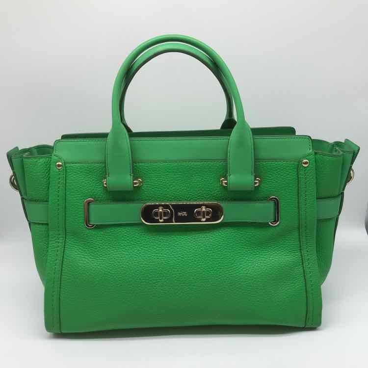 Coach Green Satchel Satchel Handbag