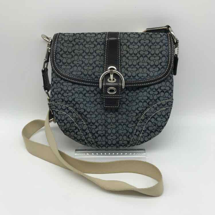 Coach Navy Monogram Crossbody