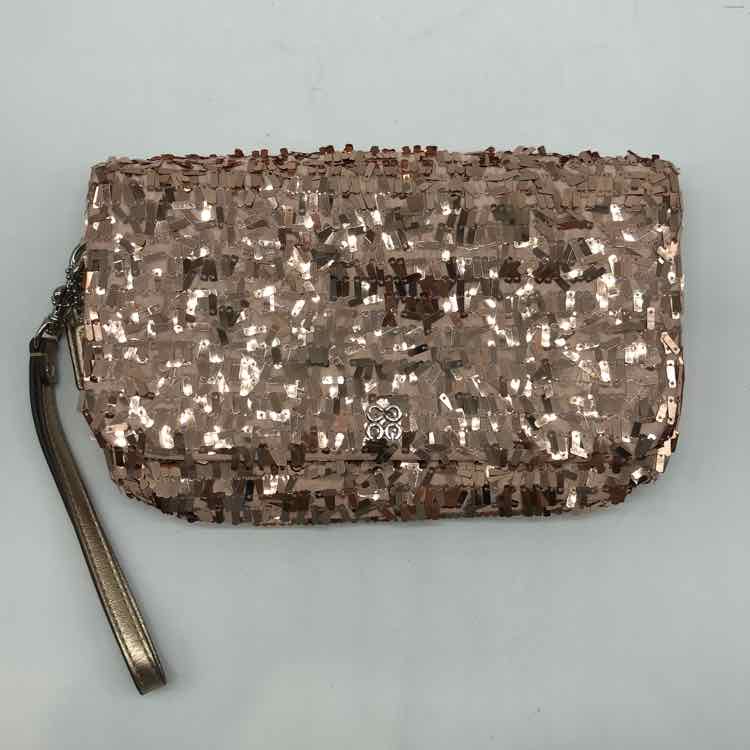 Coach Pink Sequin Wristlet