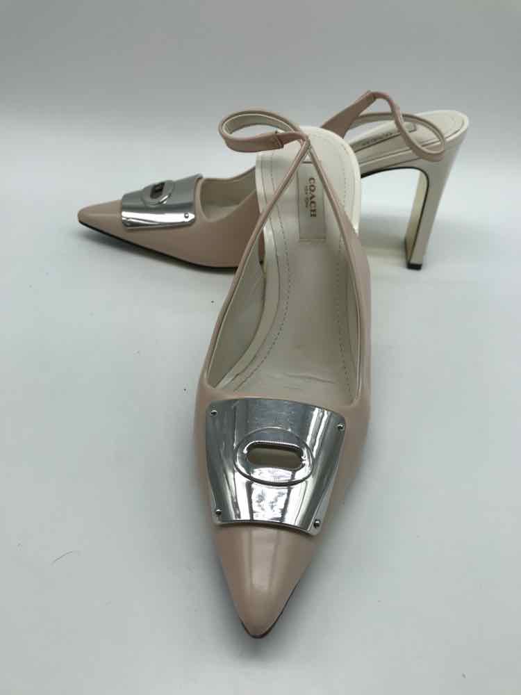 Coach Pink Size 7 Pointed Toe Slingback Heel